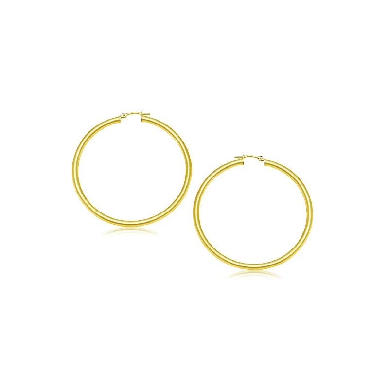 Gemstone Drop Earrings for Color -LOVCIA Luxury Exquisite 14k Yellow Gold 20mm Hoop Earrings with Snap Lock Closure