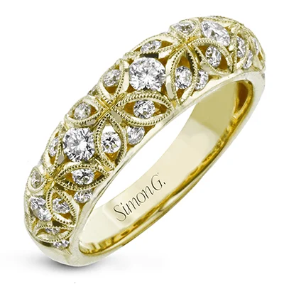 Women’s rings with radiant citrine for shine -Anniversary Ring in 18k Gold with Diamonds