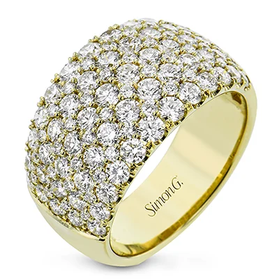 Women’s rings with herkimer diamonds for clarity -Anniversary Ring in 18k Gold with Diamonds