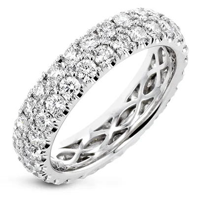 Women’s platinum rings with dazzling black diamonds -Anniversary Ring in 18k Gold with Diamonds