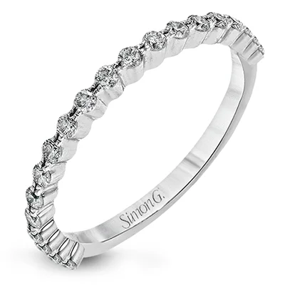 Women’s bridal rings with diamond halo settings -Wedding Band in 18k Gold with Diamonds