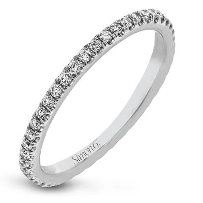 Women’s bold rings with hammered silver bands -Wedding Band in 18k Gold with Diamonds