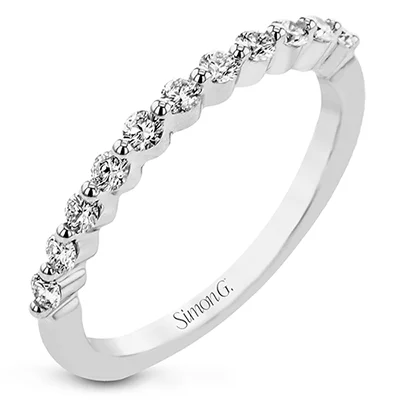 Women’s titanium rings with sleek modern designs -Wedding Band in 18k Gold with Diamonds