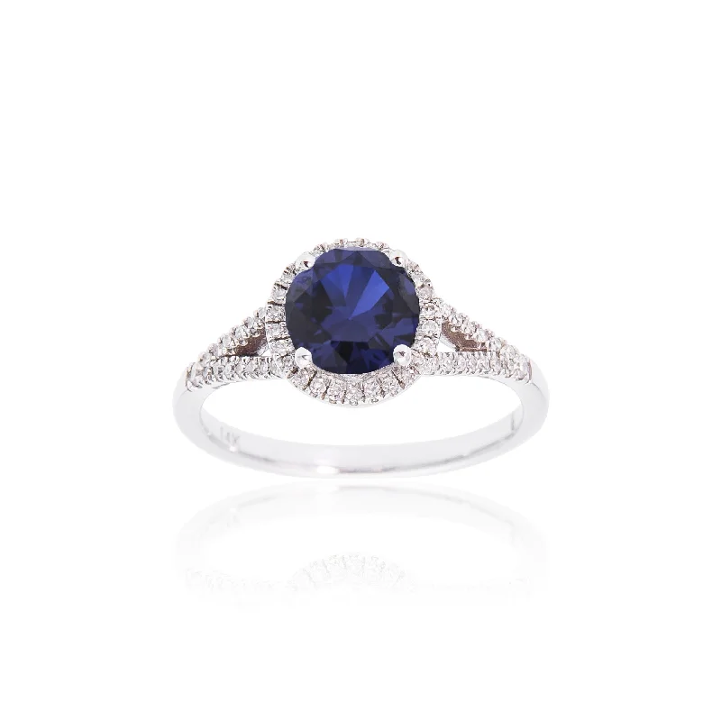 September - Lab Created Blue Sapphire