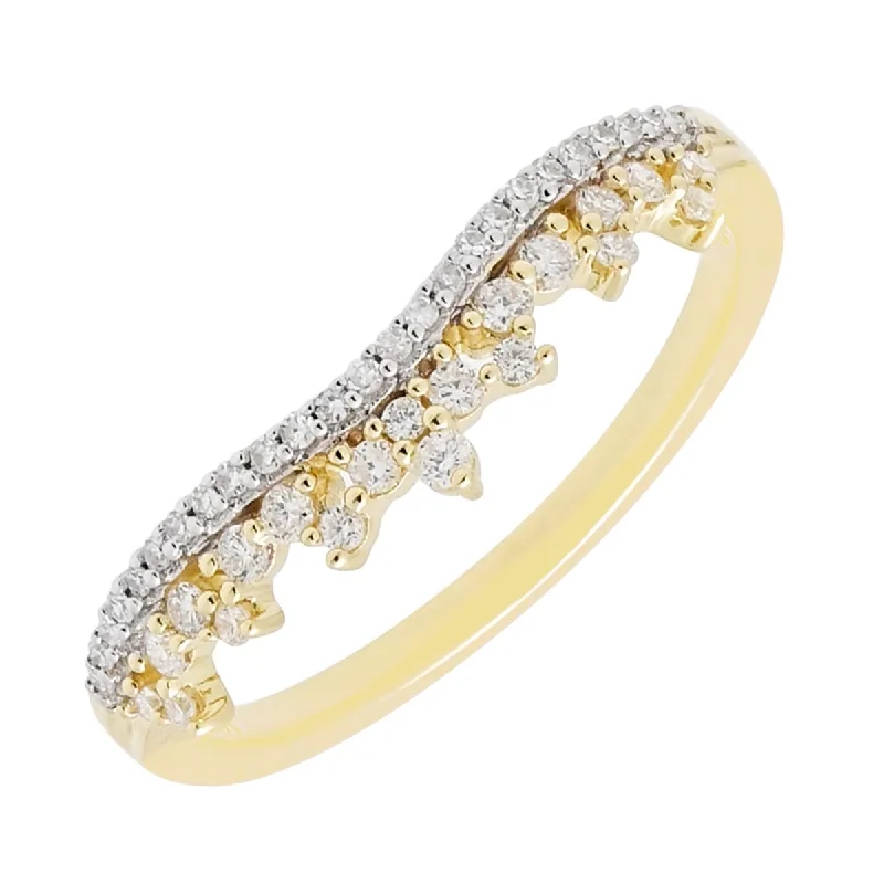 Women’s titanium rings with sleek modern designs -Diamond Band in 14kt Yellow Gold (1/5ct tw)