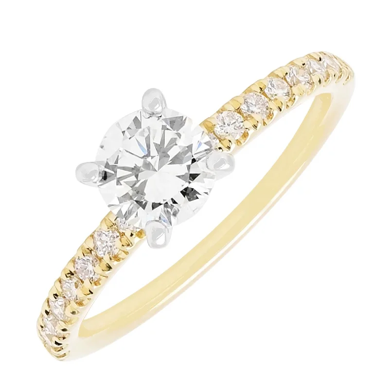 Women’s rings with knot designs for symbolism -Diamond Engagement Ring in 14kt Yellow Gold (1ct tw)