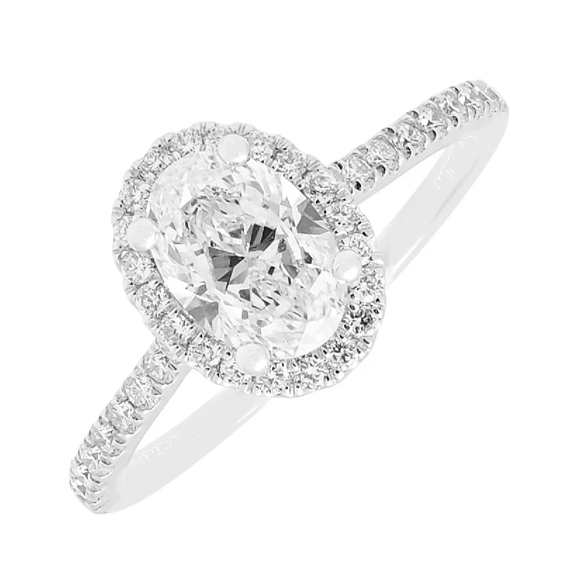 Women’s vintage rings with ornate rose-cut stones -Forevermark Diamond Engagement Ring in 14kt White Gold (1 1/3ct tw)