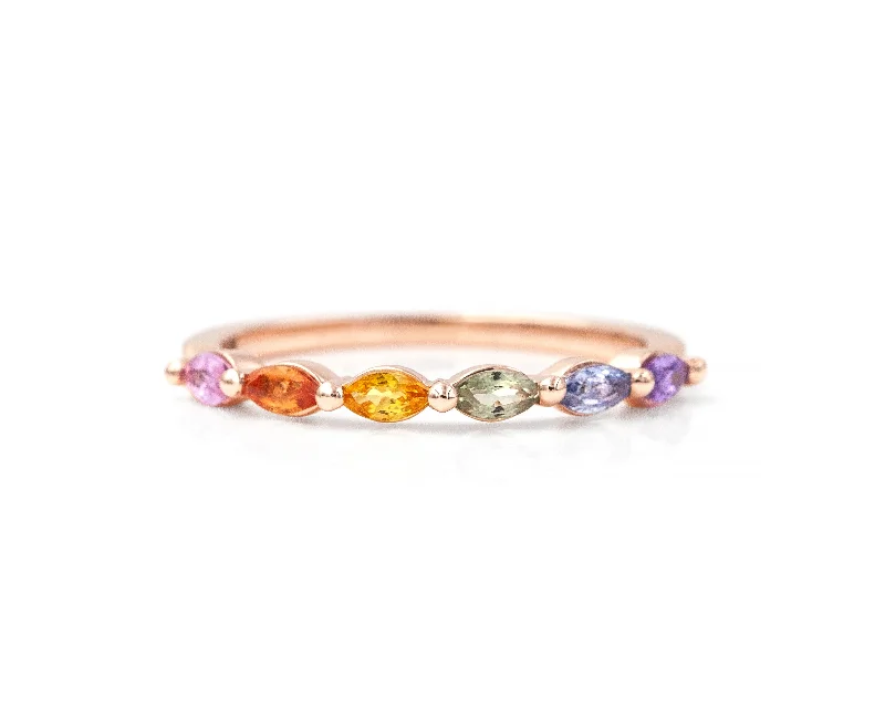 Women’s gold rings with shimmering opal centerpieces -Rainbow Sun King Ring