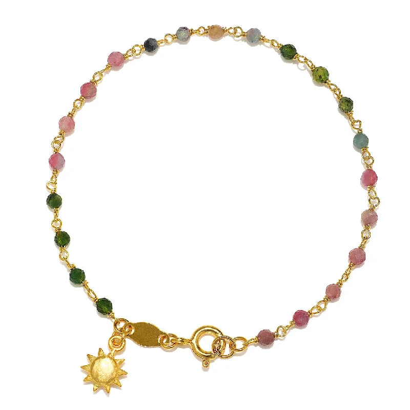 Lightweight bangle bracelets with subtle shimmer for an understated yet elegant look-Abundant Joy Tourmaline Gemstone Bracelet