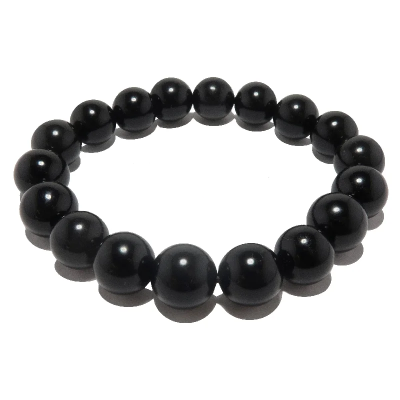 Wide bangle bracelets with boho-inspired patterns for a free-spirited design-Onyx Bracelet Black Ox Stone of Strength