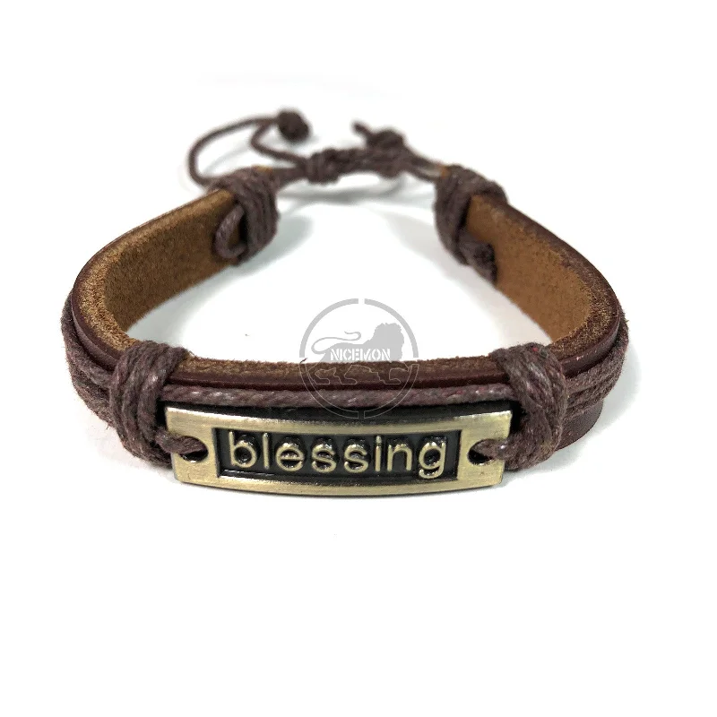 Best bangle bracelets with gold-plated finishes for an affordable luxury option-Blessing Bracelet Cuff Rastafari Irie Reggae Jamaica Hawaii Vibes Adjustable1SZ