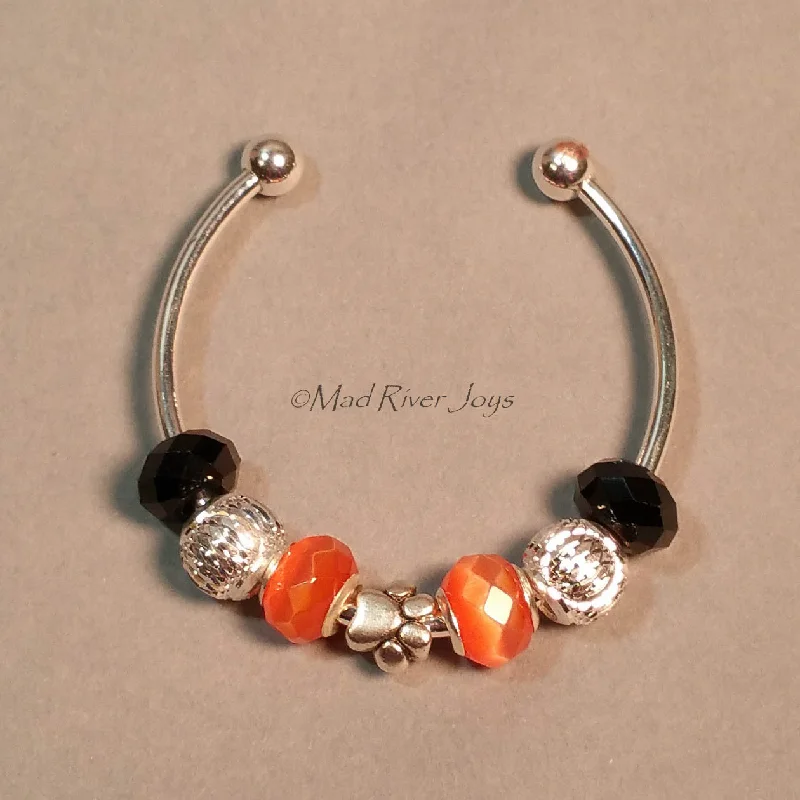 Best bangle bracelets with heart-shaped charms for a romantic and sweet touch-Bracelet--Cuff--Tiger Cub Colors