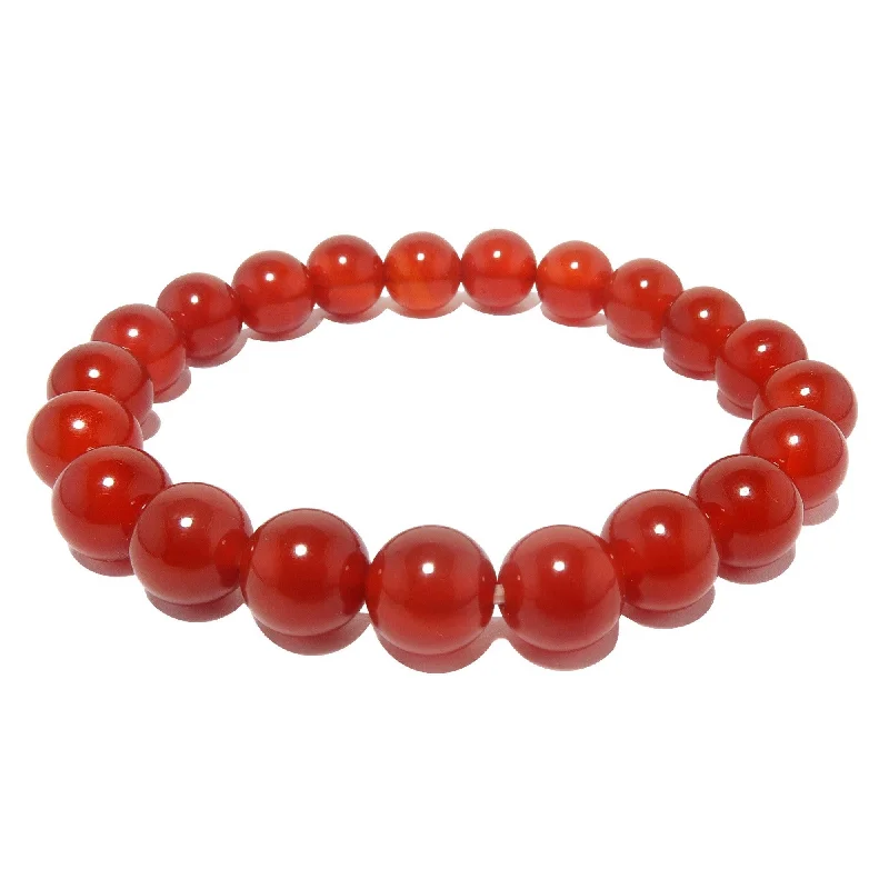 Best bangle bracelets with adjustable sizes for a comfortable and perfect fit-Carnelian Bracelet Red Blazing Sun Passion Stones