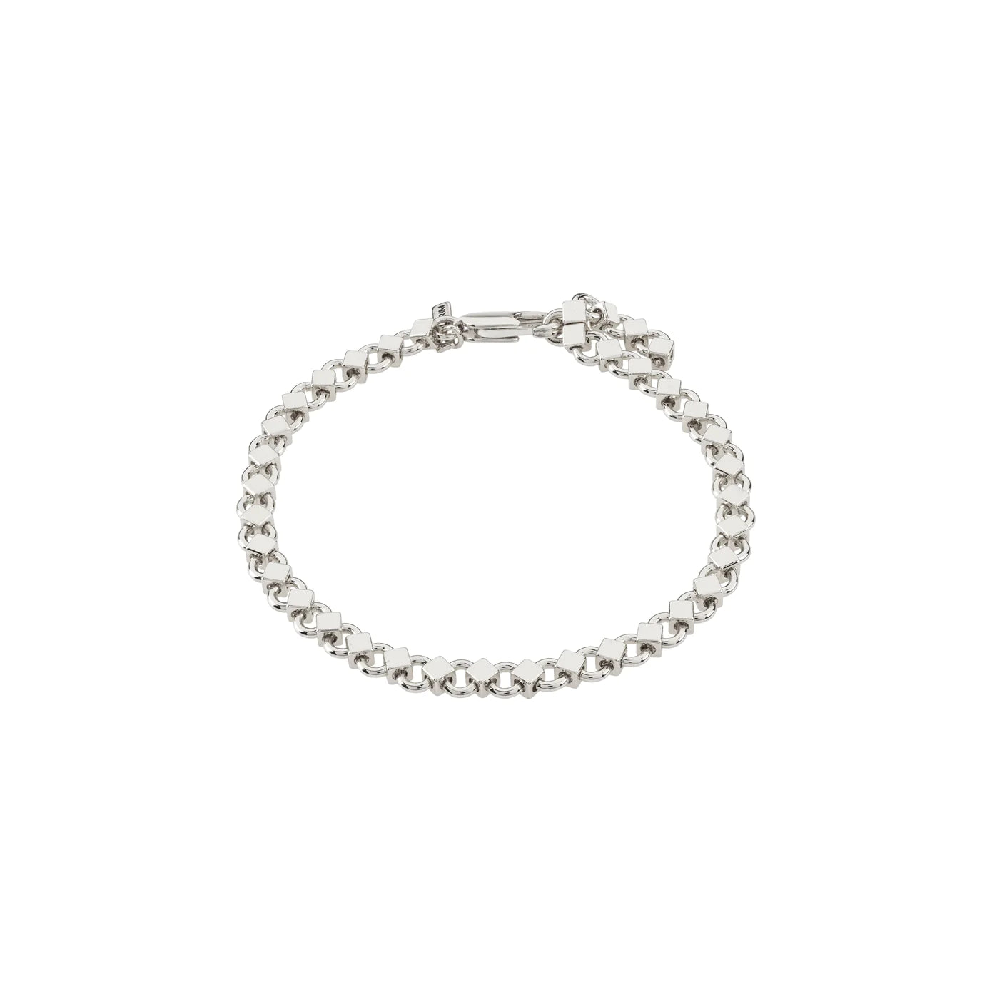 Stackable bangle bracelets with customizable charms for a personalized collection-Desiree Silver Plated Bracelet