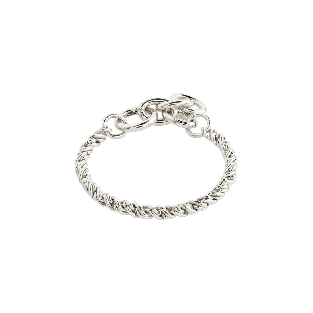 Simple bangle bracelets with open designs for a trendy and minimalist style-Learn Silver Plated Bracelet