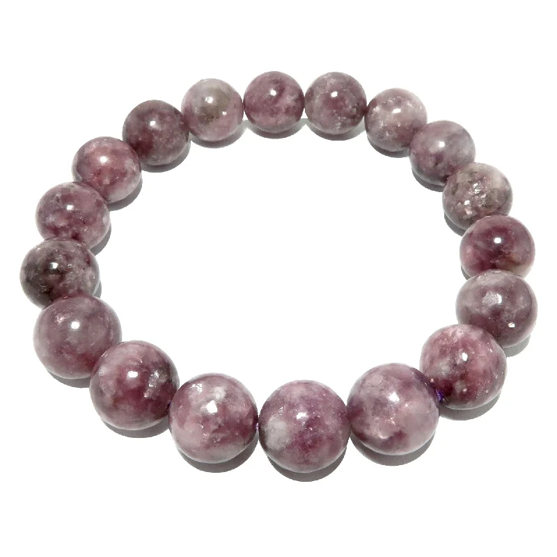 Bangle bracelets with enamel inlay designs for a colorful and eye-catching appearance-Lepidolite Bracelet Lavender Light Crystal