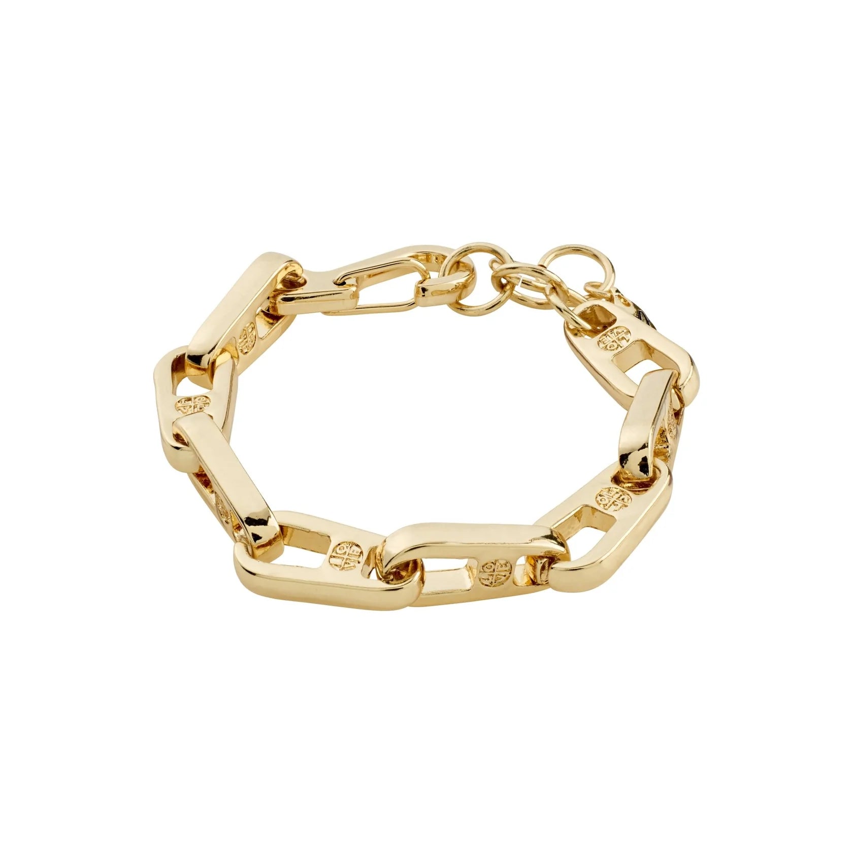 Best bangle bracelets with solid gold for an elegant and luxurious design-Love Engraved Gold Plated Bracelet