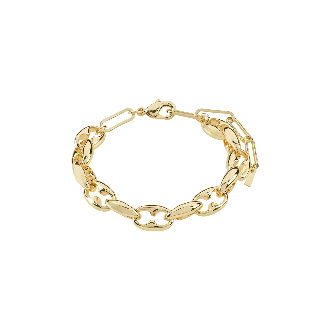 Bold bangle bracelets with textured finishes for a dynamic and modern style-Pace Gold Plated Bracelet