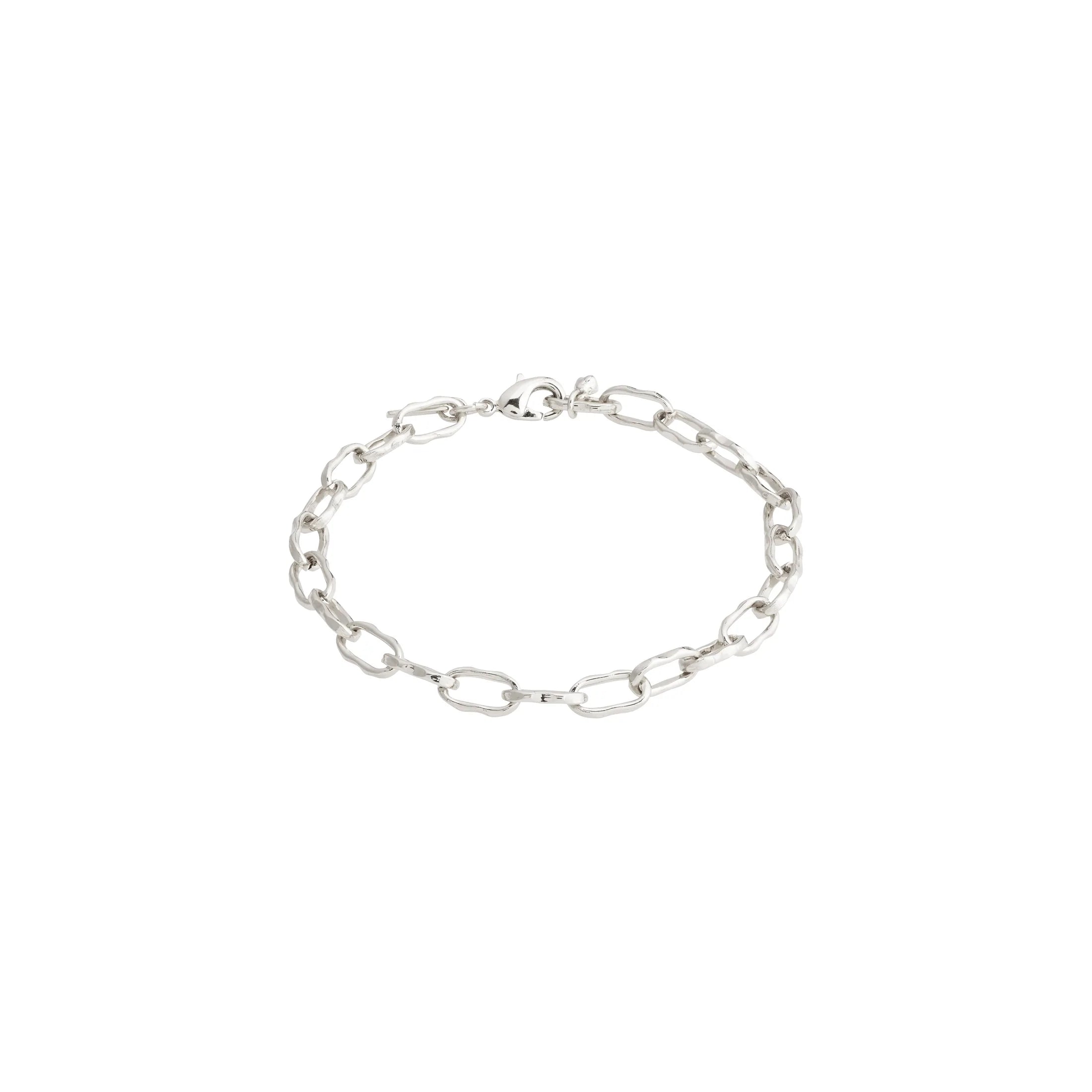 Bangle bracelets with open-ended designs for a modern and adjustable fit-Pause Silver Plated Bracelet