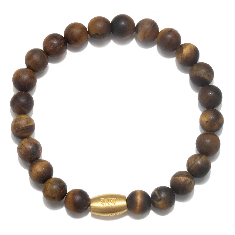 Best bangle bracelets with gold-plated finishes for an affordable luxury option-Men's Sacred Insight Tiger Eye Gemstone Bracelet