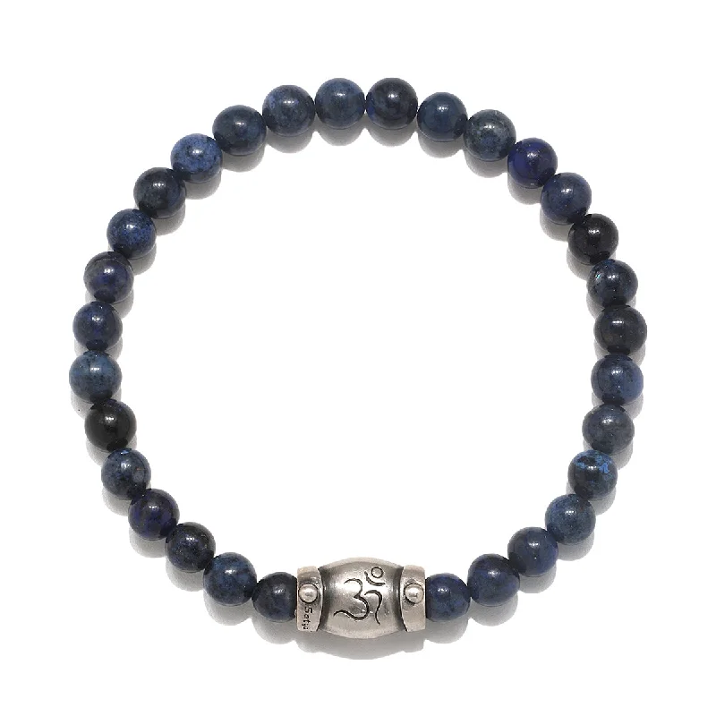 Best bangle bracelets with gemstone clusters for a bold and colorful statement piece-Self Knowledge Men's Dumortierite Bracelet