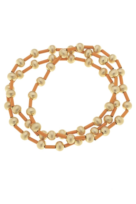 Classic bangle bracelets with clean lines for an elegant and versatile accessory-Talyah Enamel Beaded Stretch Bracelets