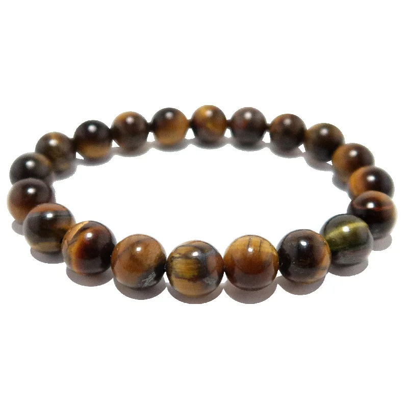 Best bangle bracelets with pastel-colored stones for a soft and delicate appearance-Tigers Eye Bracelet Golden Confidence Stone